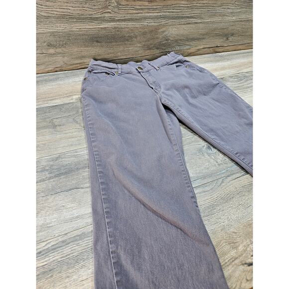 Bend Over Women's Mid Rise Gray Jean Pants Size 12P - Picture 3 of 7